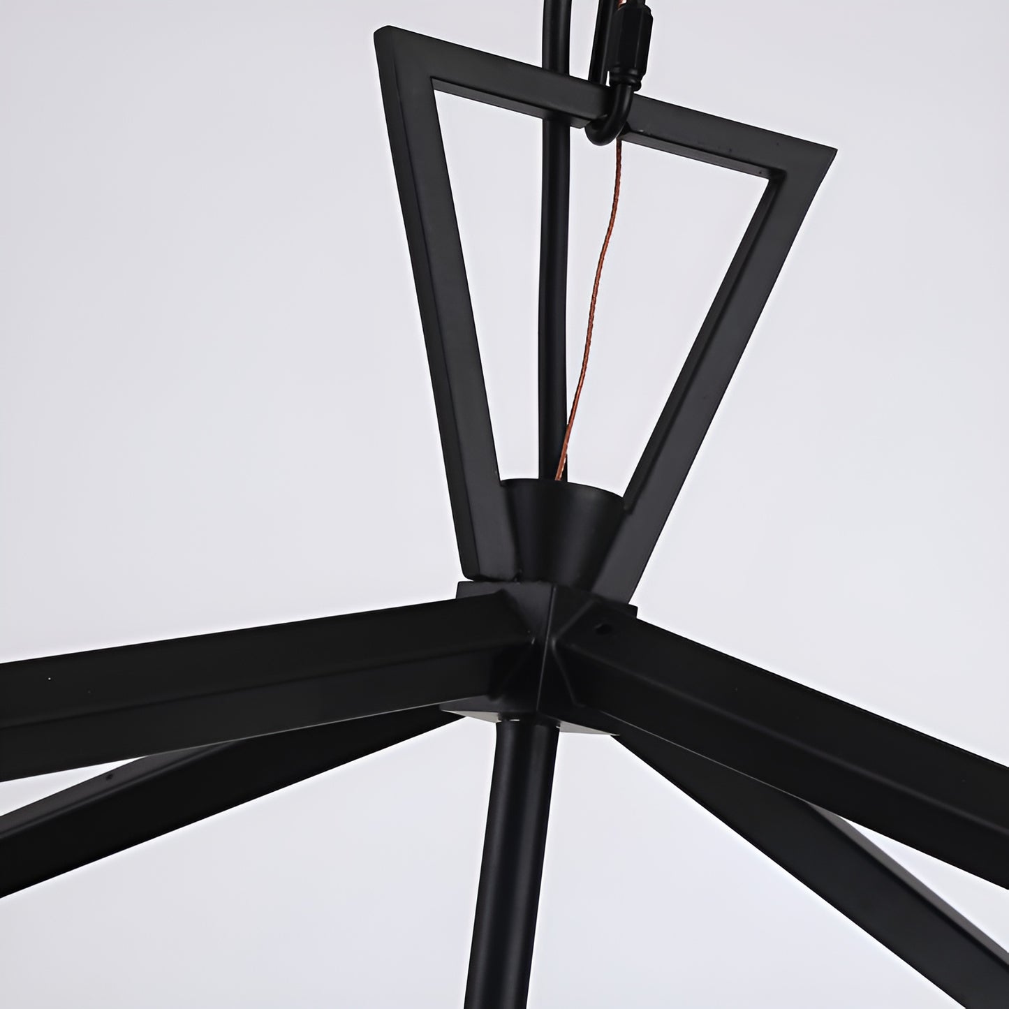 Giant Open Cage Lantern Pendant, Sci-fi Geometric Style Chandelier