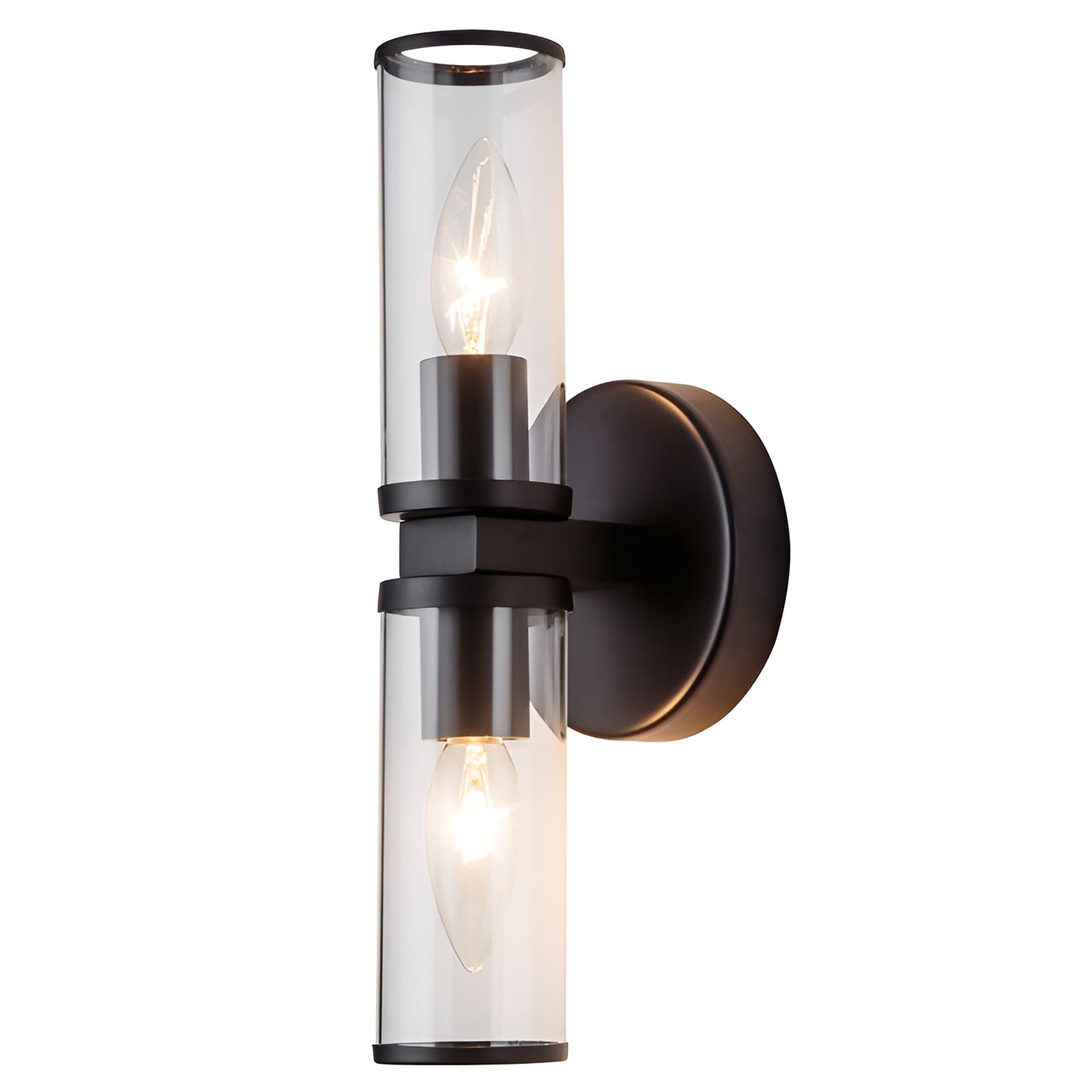 Retro Candle Wall Light, Industrial Modern Sconce 2-Light (Set of 1)