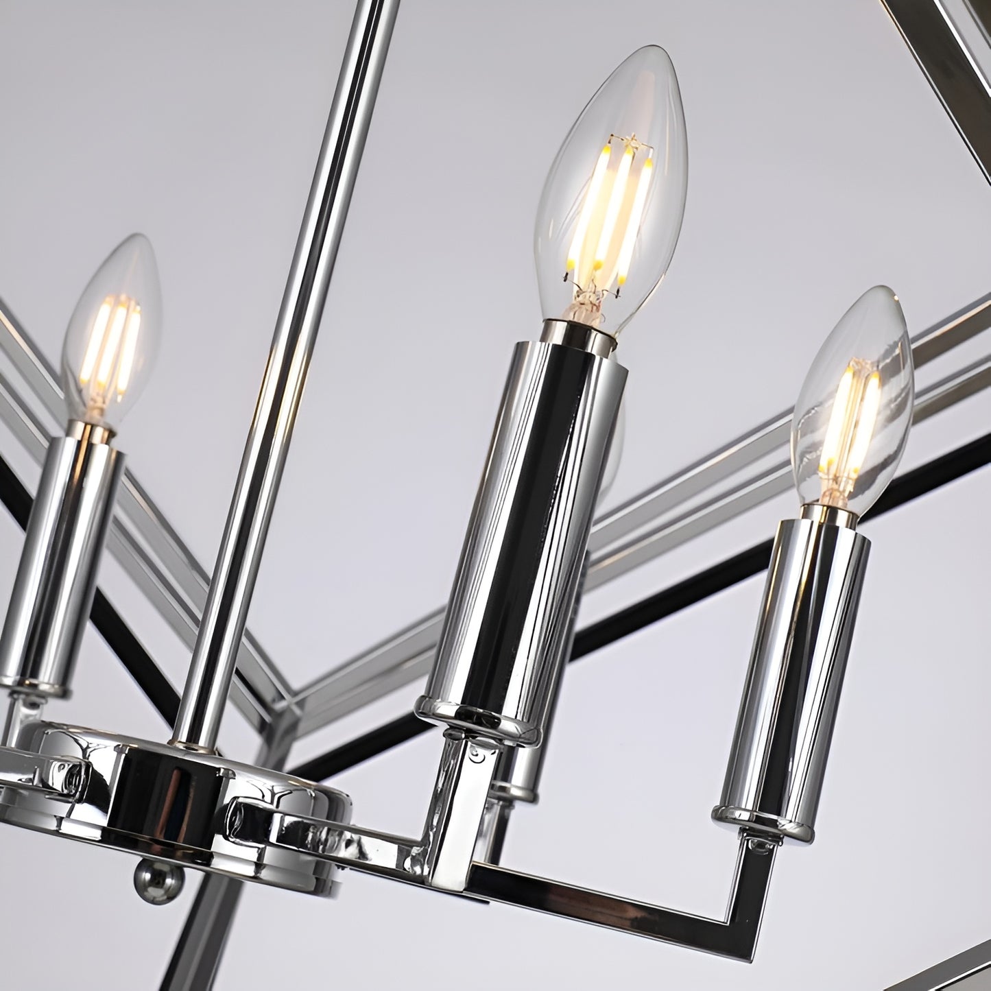 The GEO Cube - Large Cube Minimalist Chandelier of Geometric Style