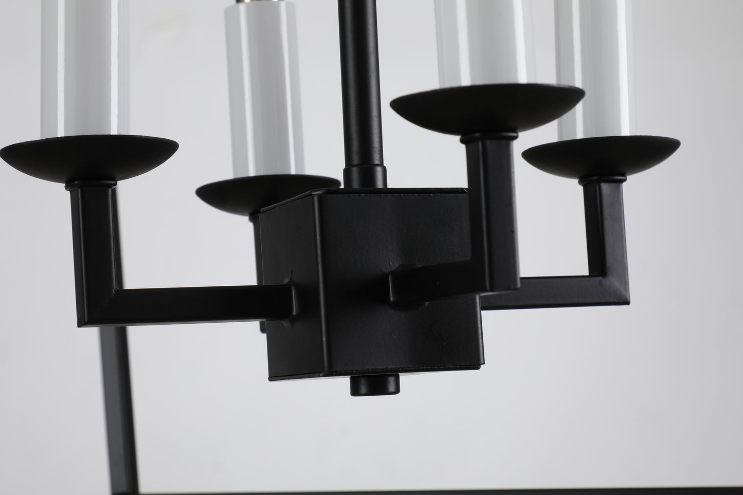 Large Cage Lantern (Black) - Iron Medieval Art Candle-Style Design Chandelier Pendant, Ceiling Light Fixture