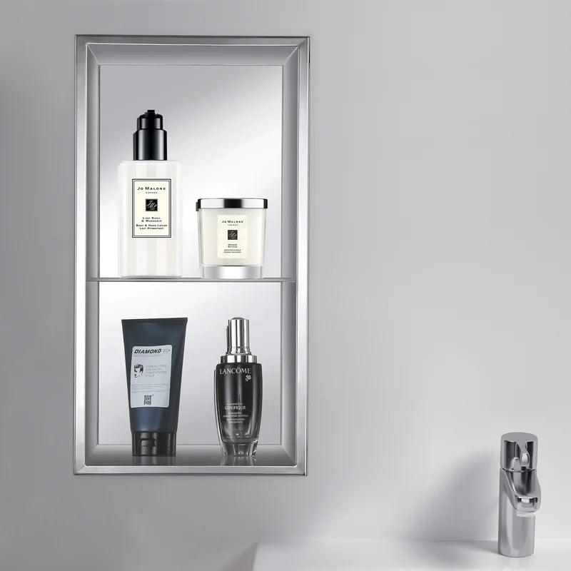 Stainless Steel Shower Wall Niche With Built-in Shelf for Bathroom Storage