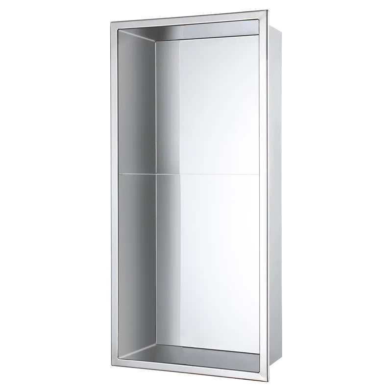 Stainless Steel Shower Wall Niche With Built-in Shelf for Bathroom Storage