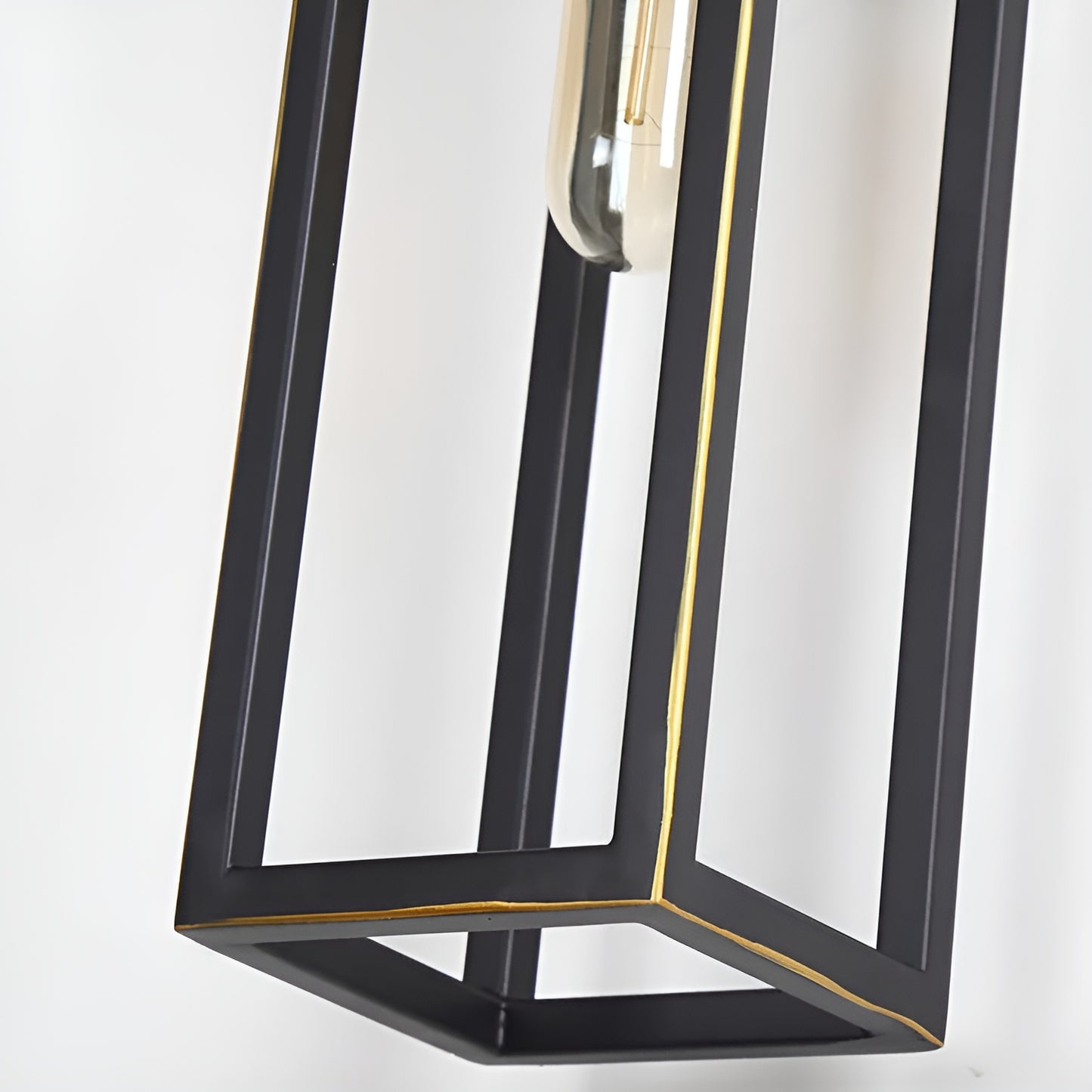 Black Wall Sconce • Modern Wall Sconce, Double Sided • Matte Futuristic Steel