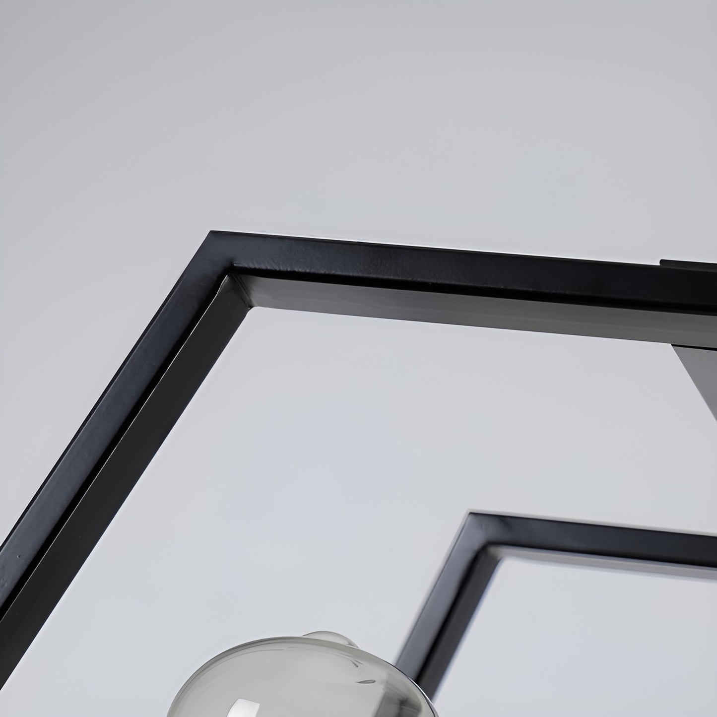 Minimalist Industrial Pendant Light with Wood Frame