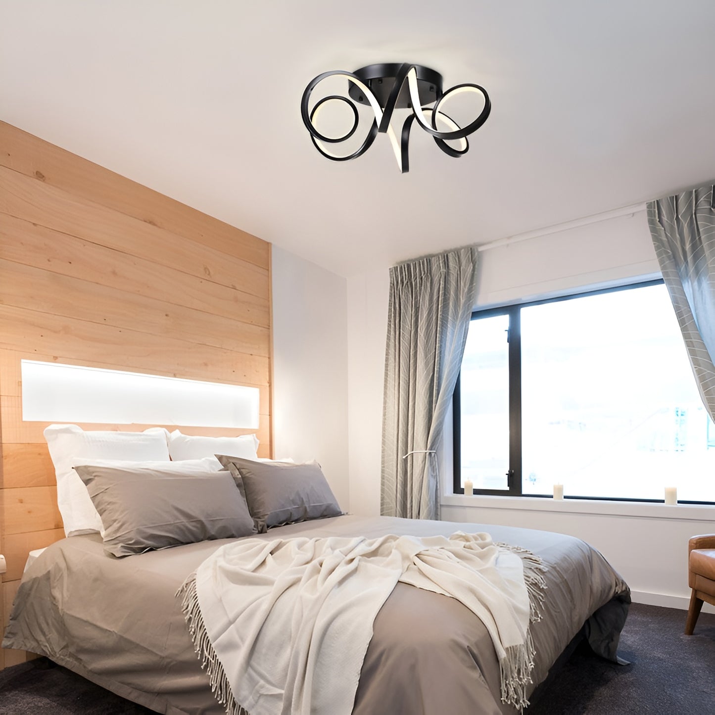 LED Flush Mount - Scifi Abstract Design Led Ceiling Light
