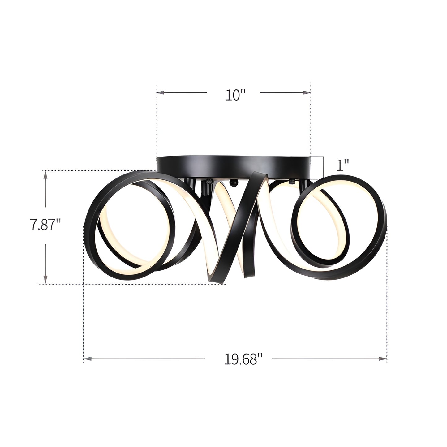 LED Flush Mount - Scifi Abstract Design Led Ceiling Light