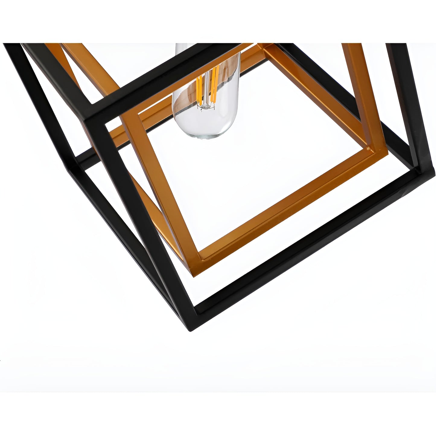 Sci-fi Cube Lantern, Geometric Square/Rectangle Pendant - Minimalist Light by DecoMust