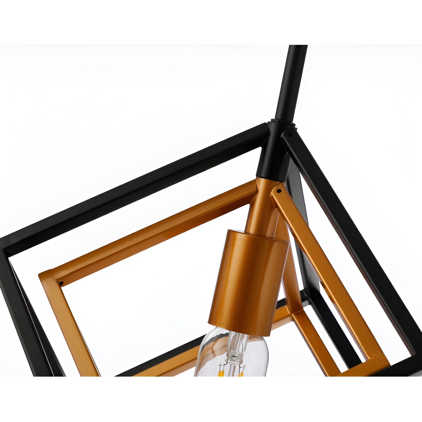 Sci-fi Cube Lantern, Geometric Square/Rectangle Pendant - Minimalist Light by DecoMust