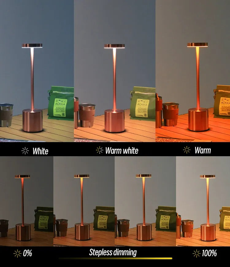 'A Scifi Desk Lamp' (Set of 2) - Touch Sensitive Table Lamp with 3 Light Settings