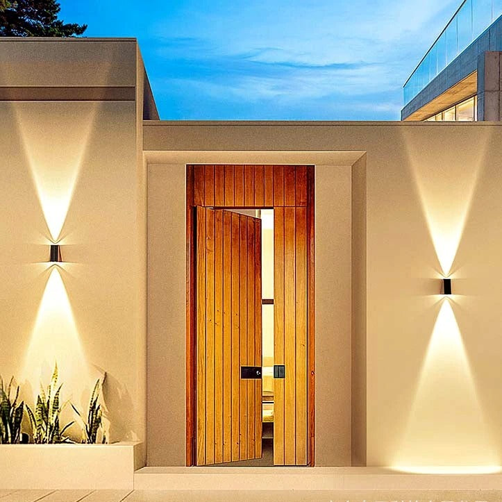 External Solar Lights, Outdoor Wall Sconce - Lamp Facade Porch Light Decor Garden Solar Lighting Home Decoration Luminaire