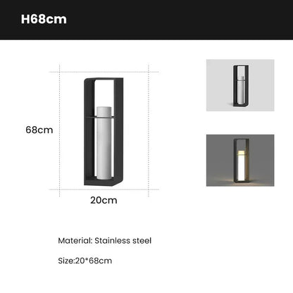 Modern Solar Garden Light - Villa Lawn LED Outdoor Lights Pathway Lamps Waterproof Landscape Lighting Courtyard Decor Floor Light