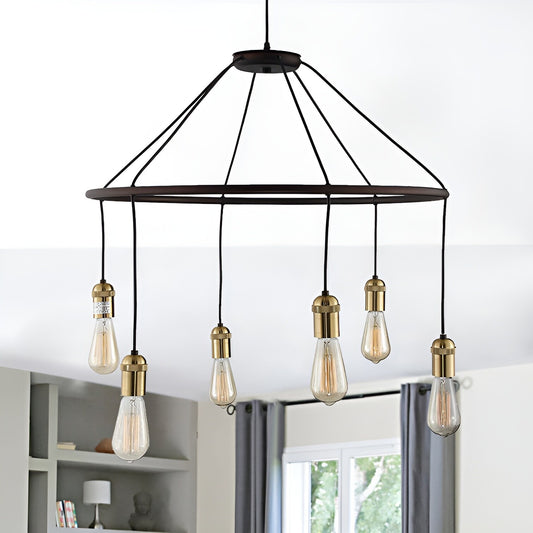 Fantasy Medieval Light: Modern Wagon Wheel Chandelier with Antique Style
