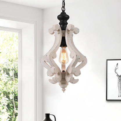 Mertz 1-Light Medieval Lantern Pendant, Ancient Times Lamp, Dark Oil Bronzed / Beige
