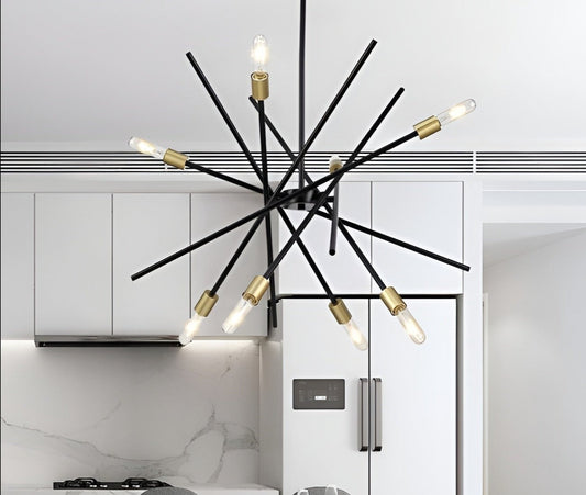 Sci-fi Adjustable Chandelier, Antique Bronze For Dining Room Or Entryways