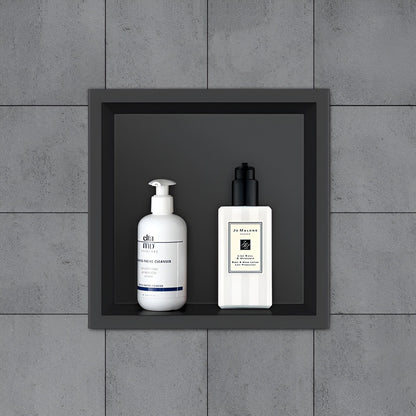 Stainless Steel Shower Niche, Built-in Wall Shelf for Bathroom (Black or Chrome)