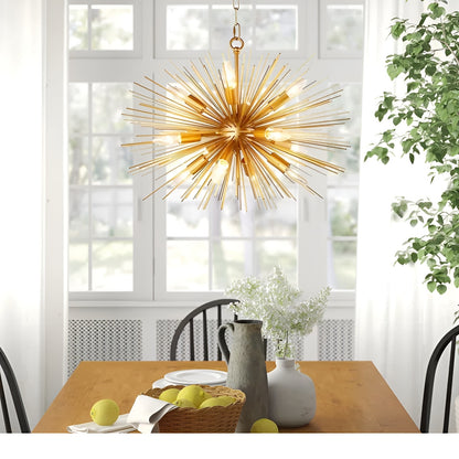 Viviana 12-Light Dimmable Sci-fi Sputnik Chandelier (Gold)