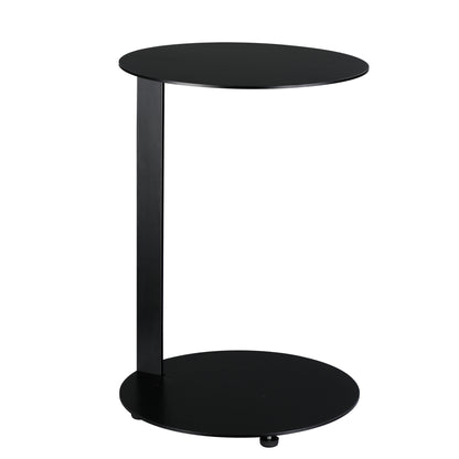 Black Modern Side Table End Table Accent Table Suitable for Sofa or Living Room