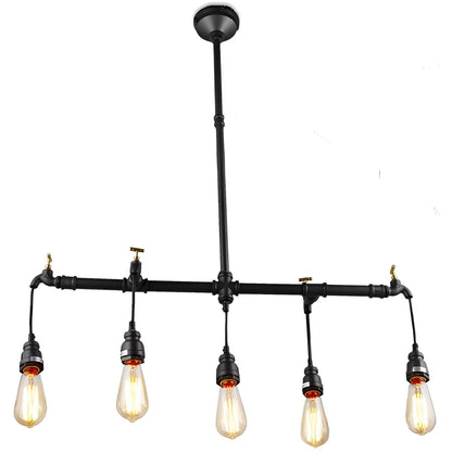 DecoMust McAleer Industrial-Style Linear Pendant Light - Illuminate Your Space with Urban Chic 💡🏭