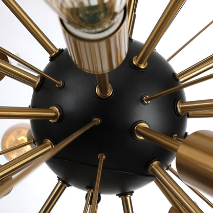 Sci-fi Sputnik Star Chandelier - Modern Ceiling Light, Pendant Fixture for Futuristic Home Decor