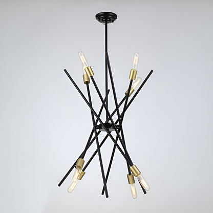 Sci-fi Adjustable Chandelier, Antique Bronze For Dining Room Or Entryways