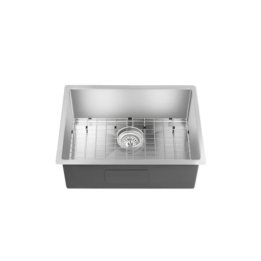 Luxury Small Undermount Single Bowl Stainless Steel Kitchen Basin - Elevate Your Culinary Space with Style and Precision