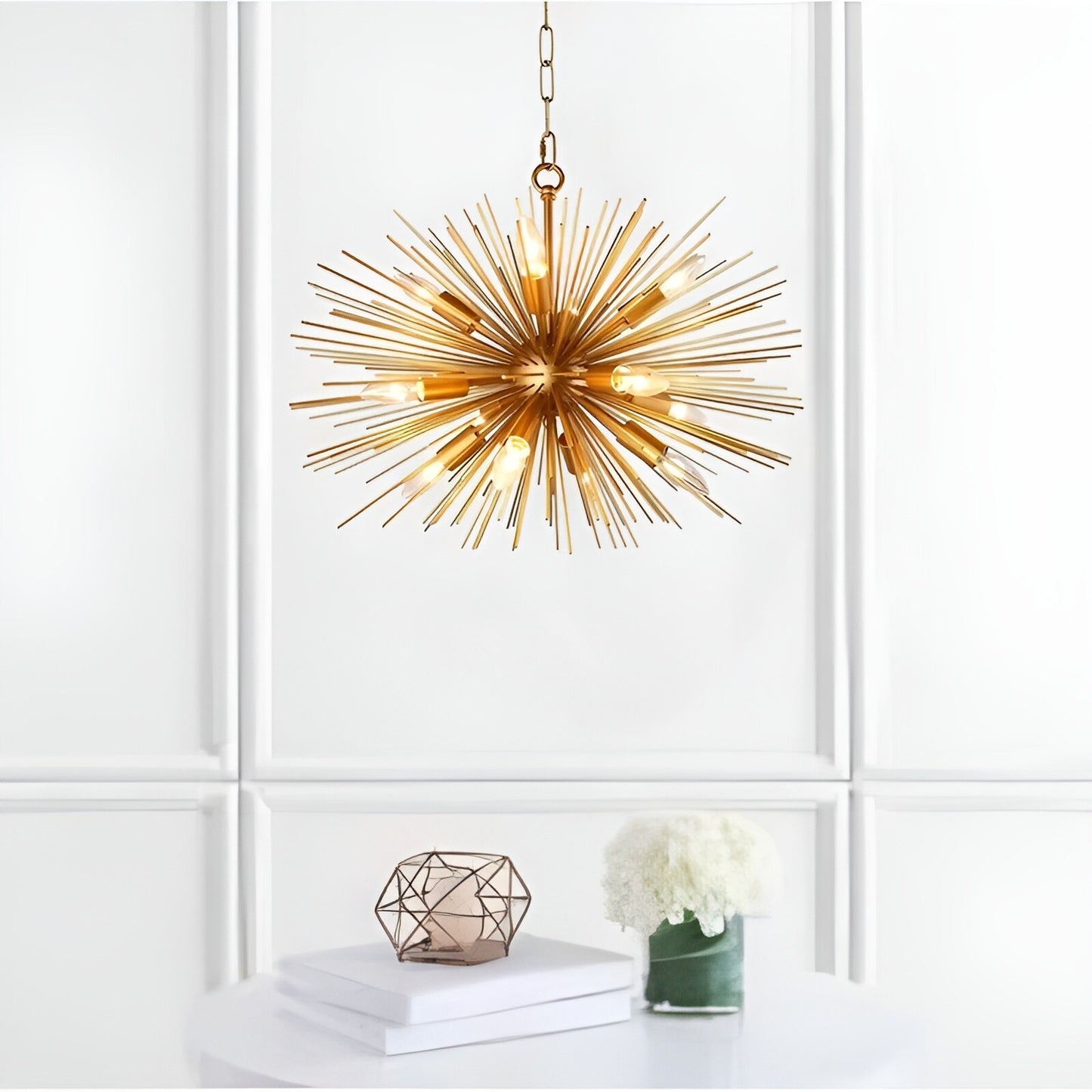Viviana 12-Light Dimmable Sci-fi Sputnik Chandelier (Gold)