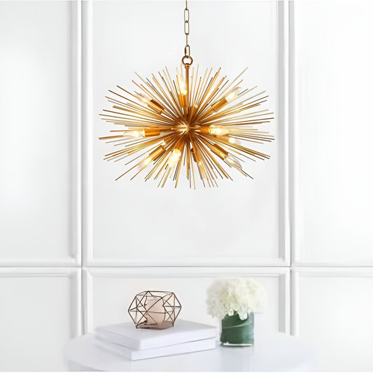 Viviana 12-Light Dimmable Sci-fi Sputnik Chandelier (Gold)