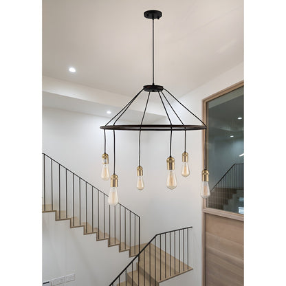 Fantasy Medieval Light: Modern Wagon Wheel Chandelier with Antique Style