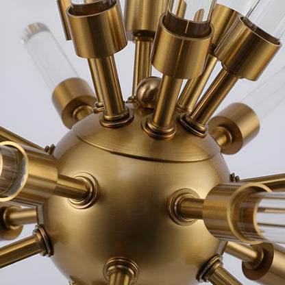 Gold Sputnik Table Lamp, Sci-fi Futuristic Plug in Desk Light