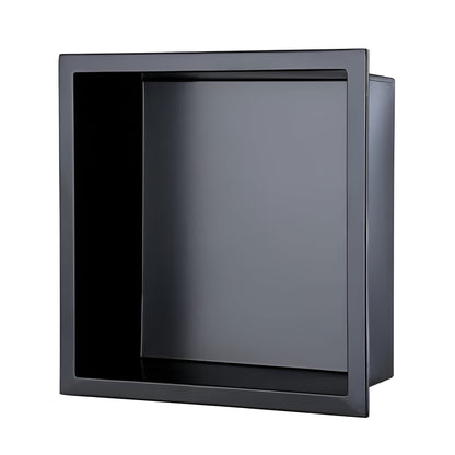 Stainless Steel Shower Niche, Built-in Wall Shelf for Bathroom (Black or Chrome)