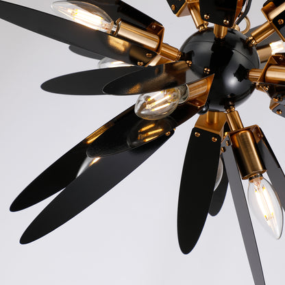 Timeless Nordic Metal Chandelier - Modern Brass Pendant Lighting for a Sleek, Contemporary Ambiance