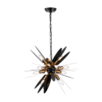Timeless Nordic Metal Chandelier - Modern Brass Pendant Lighting for a Sleek, Contemporary Ambiance