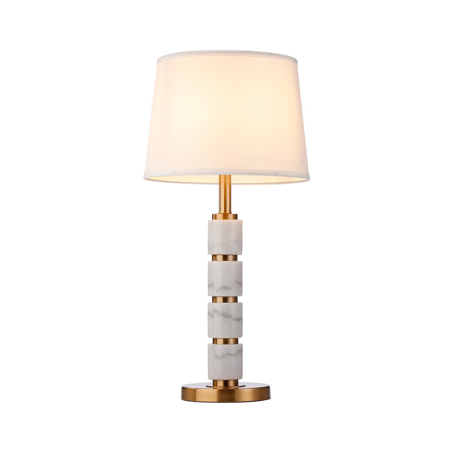 Metal Alabaster Gold Stone Lamp, Bedside Table or Desk Lamp
