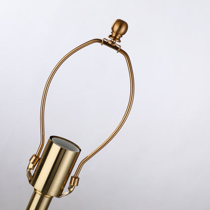 Metal Alabaster Gold Stone Lamp, Bedside Table or Desk Lamp