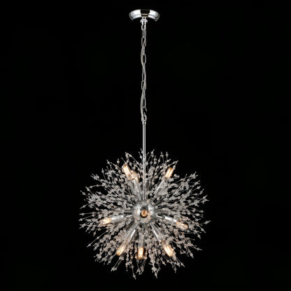 Nine Light Anesca Lantern, Square / Rectangle Pendant, Luxury Chic Chandelier
