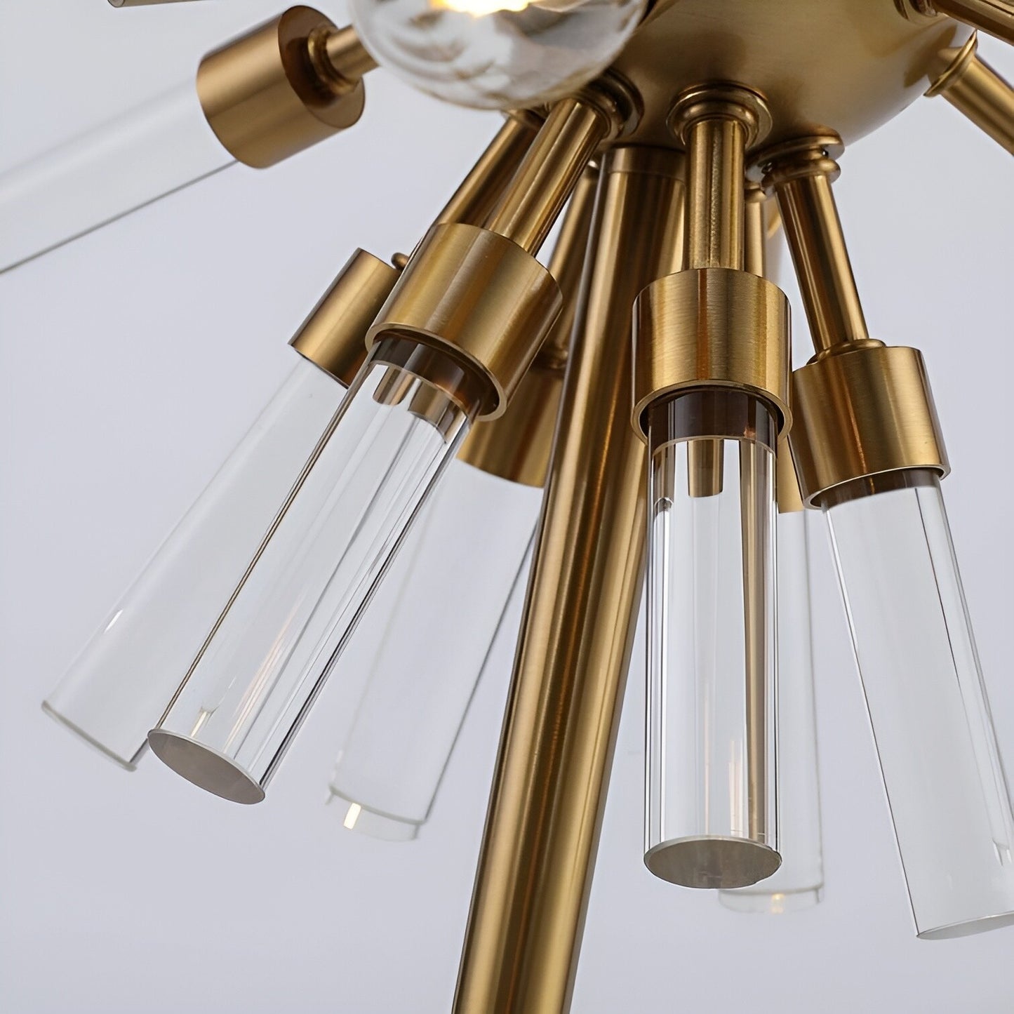 Gold Sputnik Table Lamp, Sci-fi Futuristic Plug in Desk Light