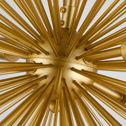 Lachance 27" Semi Flush Mount Sputnik Ceiling Light - Sci-fi Golden Globe Design
