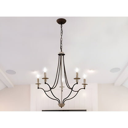 Rawson 26-Inch 5-Light French Country Empire Antique Candle Style Chandelier