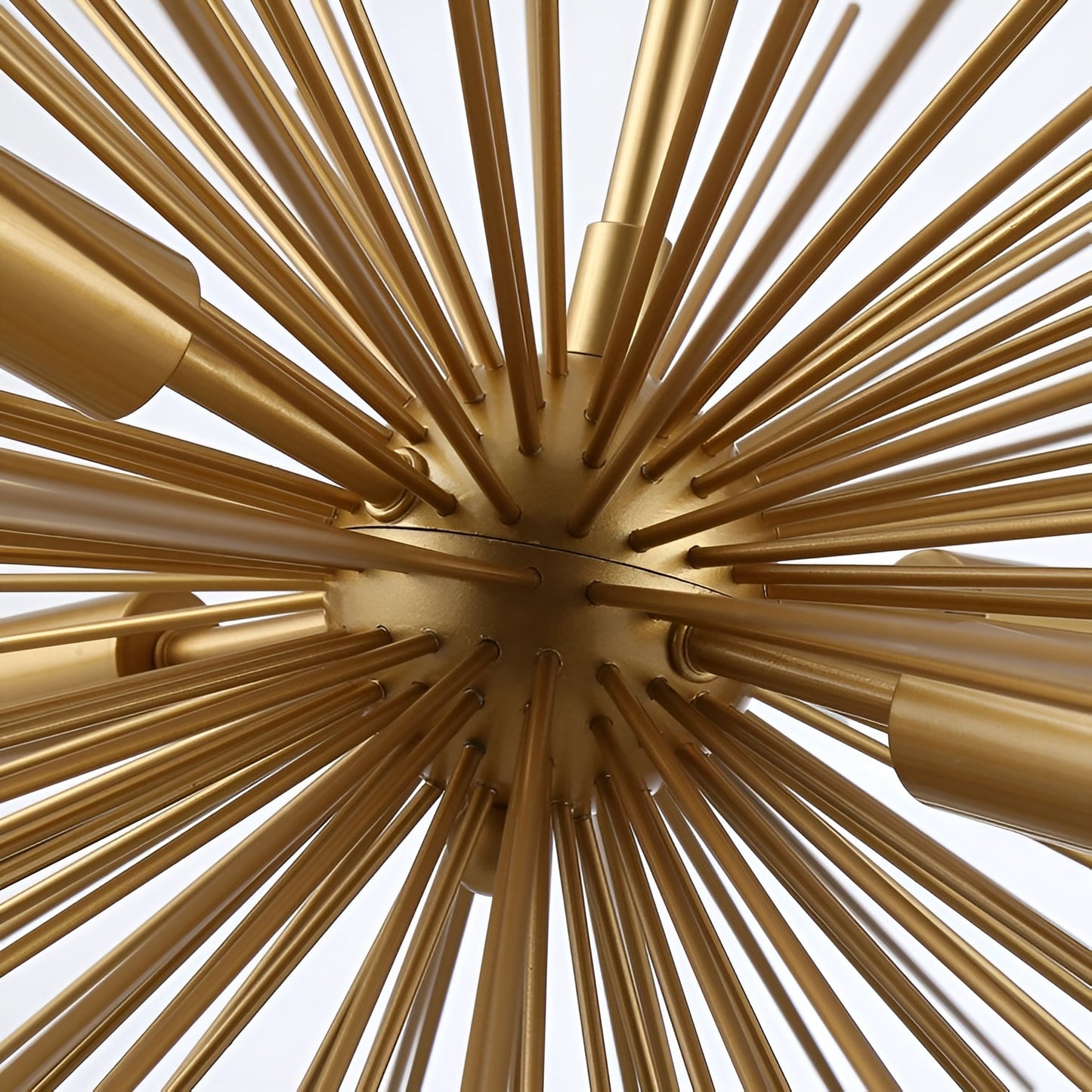 Sci-fi Sputnik Sphere Gold Chandelier - Baskett 4-Light