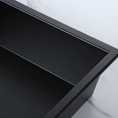 Shower Niche Matte Black 12" x 12" Stainless Steel Shelf Wall-insert