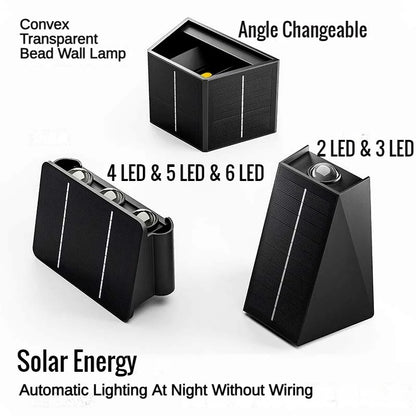 External Solar Lights, Outdoor Wall Sconce - Lamp Facade Porch Light Decor Garden Solar Lighting Home Decoration Luminaire