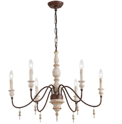Traditional Middle Age Chandelier - Antique Style Ceiling 6 Light