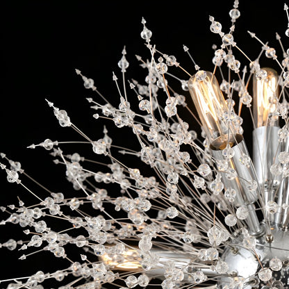 Nine Light Anesca Lantern, Square / Rectangle Pendant, Luxury Chic Chandelier