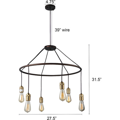Fantasy Medieval Light: Modern Wagon Wheel Chandelier with Antique Style