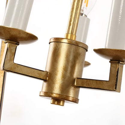 Vintage Gold Wall Sconces - Industrial Retro Style (Set of 2) Candle Wall Lights