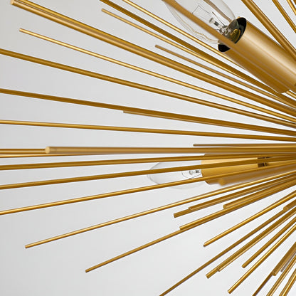 Lachance 27" Semi Flush Mount Sputnik Ceiling Light - Sci-fi Golden Globe Design
