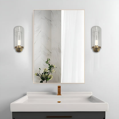 DecoMust Maighread - Elegant Glass Shade Armed Wall Sconce in Gold ✨🕯️