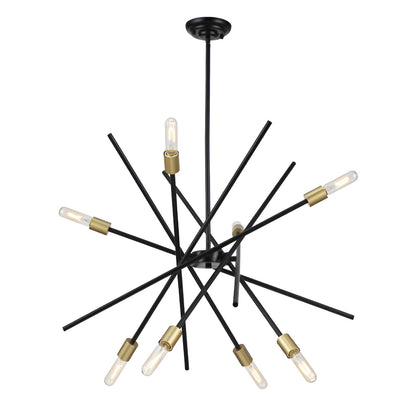 Sci-fi Adjustable Chandelier, Antique Bronze For Dining Room Or Entryways