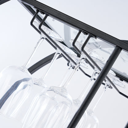 Vannoy Gold or Black Bar Cart on Wheels by DecoMust - Sleek and Stylish Home & Food Appetizer Table