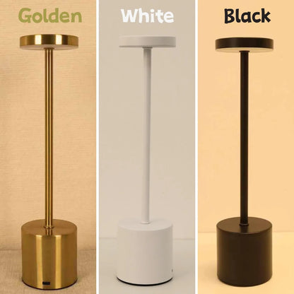 New 2024 Desk Lamp - Futuristic Sci-fi Table Light in Black, White & Gold
